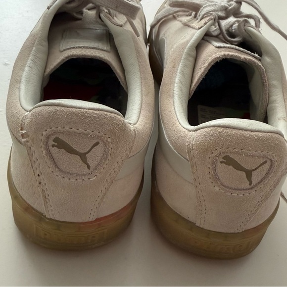 PUMA Suede Classic Sneakers Oatmeal Tan Cream Confetti Gum Sole Tennis Academia - Picture 6 of 7